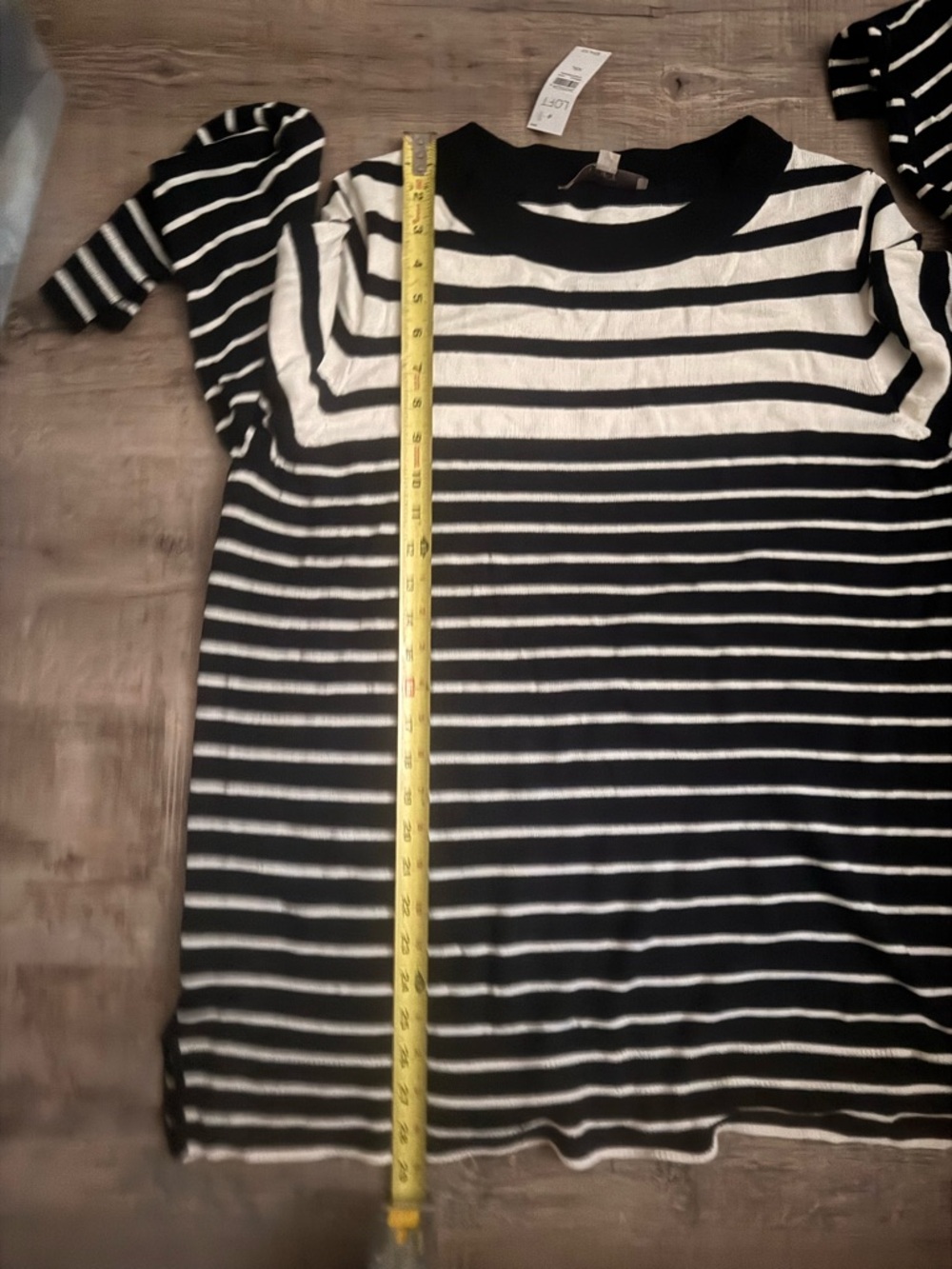 LOFT NWT Striped Sweater Navy/White XXL - Picture 8 of 8